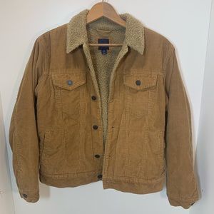 Gap Kids Corduroy Jacket with Sherpa Lining